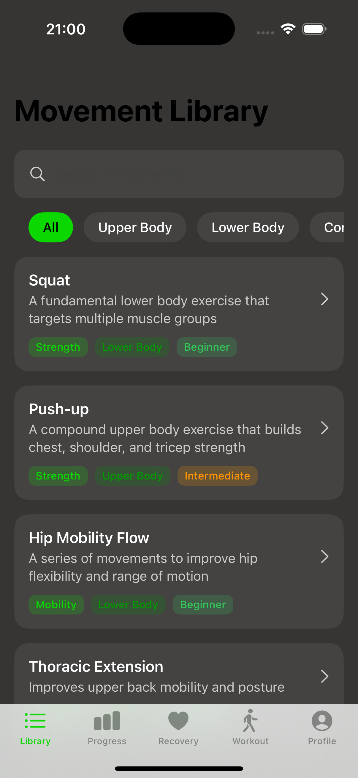 Durability AI Machine Learning Features - Advanced movement analysis and personalized recommendations